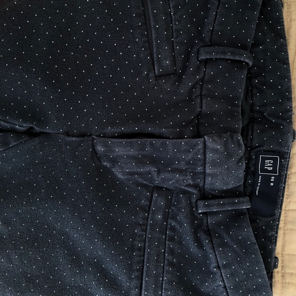 GAP Navy Blue w/ White Polka Dot Pants. - Picture 3 of 3